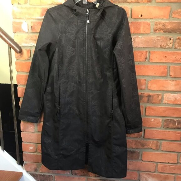 Lululemon RARE Apres Softshell Print Trench Jacket Rain Coat Dancers In The Snow - Picture 4 of 16
